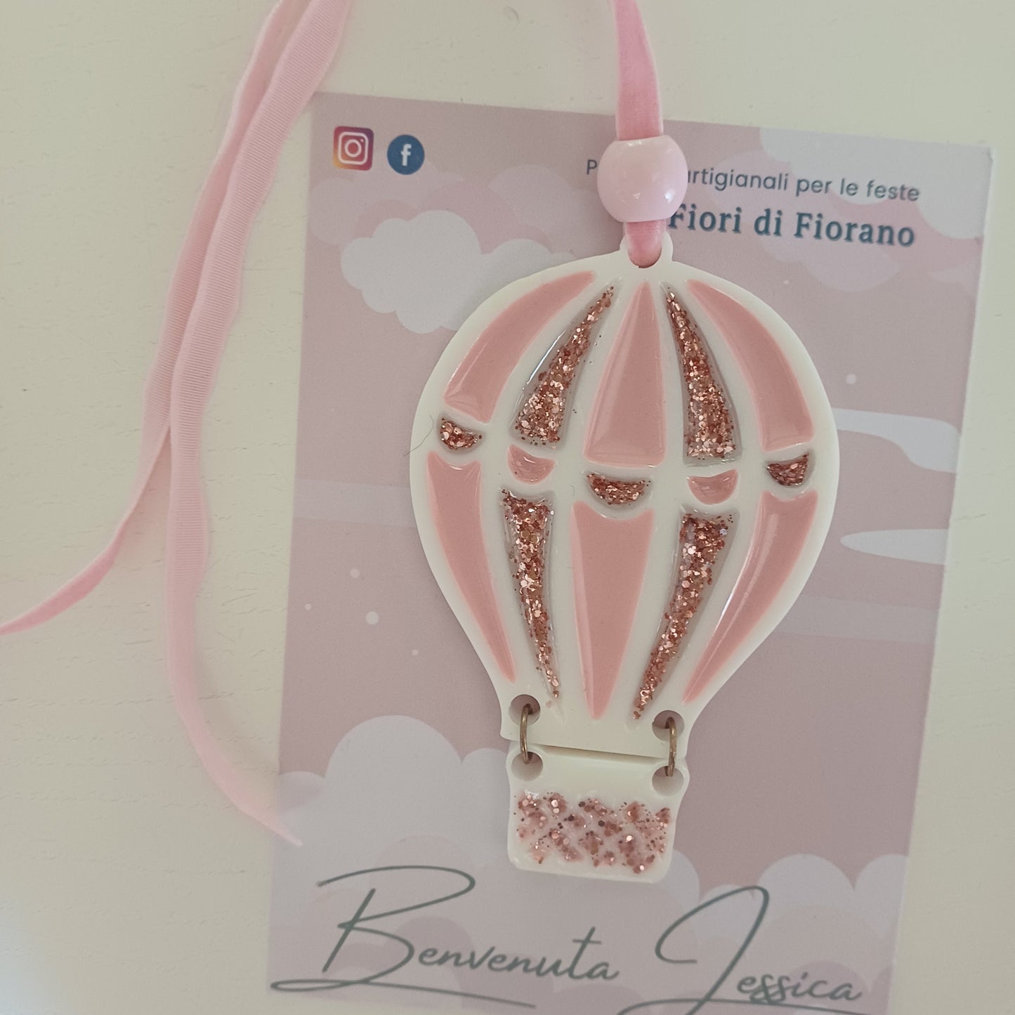 Bomboniere di resina Mongolfiera