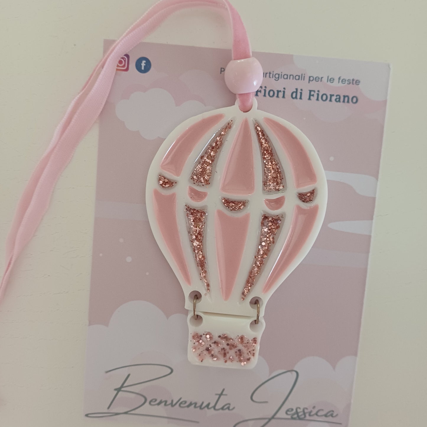 Bomboniere di resina Mongolfiera